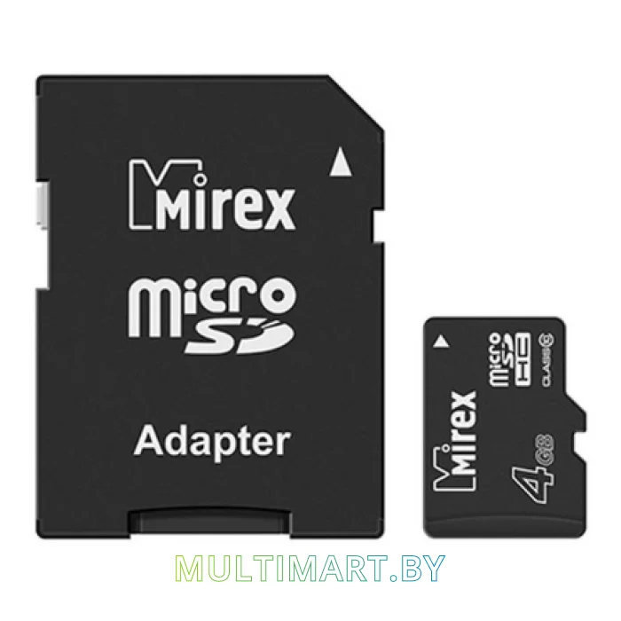 Карта памяти Mirex microSDHC (Class 10) 4GB (13613-AD10SD04)